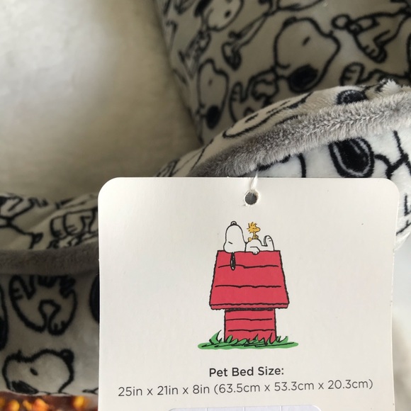 Peanuts Dog Berkshire Peanuts Plush Grey Snoopy Dog Bed 25 Poshmark